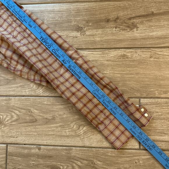 Lucky Brand Western Pearl Snap Brown Shirt Men’s XL Rockabilly Rodeo - Picture 6 of 7